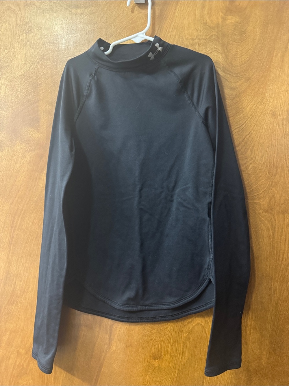 Under Armour Black Long-Sleeve Mock Neck Athletic Top